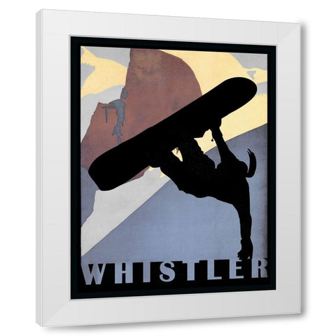 Whistler Mountain Winter Sports I White Modern Wood Framed Art Print by Lavoie, Tina