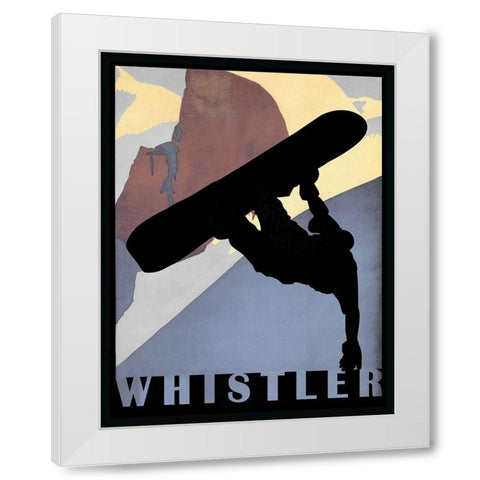 Whistler Mountain Winter Sports II White Modern Wood Framed Art Print by Lavoie, Tina