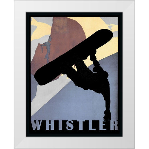 Whistler Mountain Winter Sports II White Modern Wood Framed Art Print by Lavoie, Tina