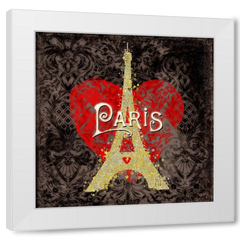 Paris II White Modern Wood Framed Art Print by Lavoie, Tina