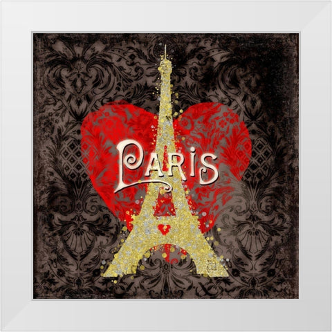 Paris II White Modern Wood Framed Art Print by Lavoie, Tina