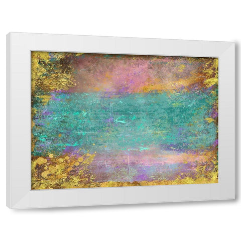 Sunset, Barbados White Modern Wood Framed Art Print by Lavoie, Tina