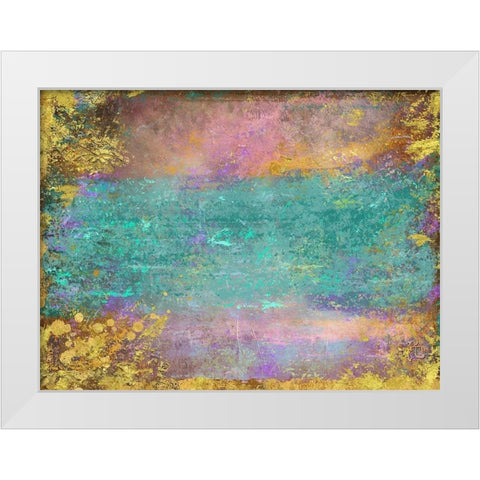 Sunset, Barbados White Modern Wood Framed Art Print by Lavoie, Tina