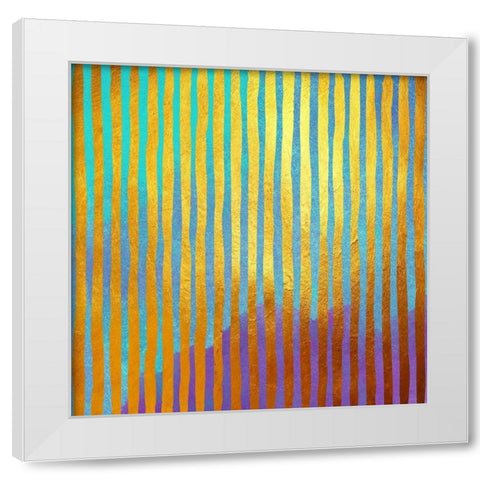 Bohemian Gold White Modern Wood Framed Art Print by Lavoie, Tina
