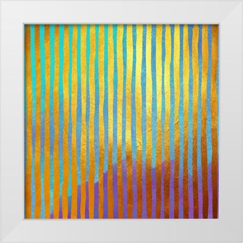 Bohemian Gold White Modern Wood Framed Art Print by Lavoie, Tina