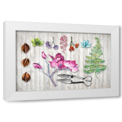 BotanicaII White Modern Wood Framed Art Print by Lavoie, Tina