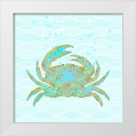 Kramer Crab White Modern Wood Framed Art Print by Lavoie, Tina