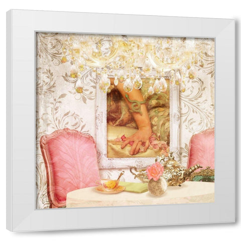 Hotel Regina Paris High Tea White Modern Wood Framed Art Print by Lavoie, Tina