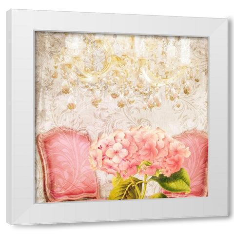 Hotel Regina Paris South Salon circa 1900 White Modern Wood Framed Art Print by Lavoie, Tina