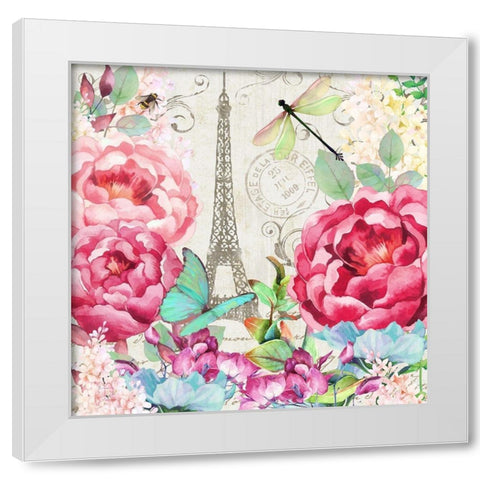 Le Printempsa Paris White Modern Wood Framed Art Print by Lavoie, Tina
