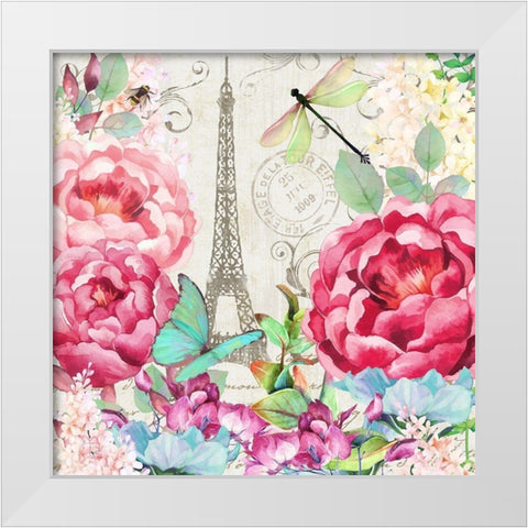 Le Printempsa Paris White Modern Wood Framed Art Print by Lavoie, Tina