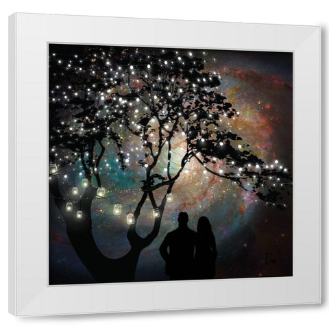 Date Night White Modern Wood Framed Art Print by Lavoie, Tina