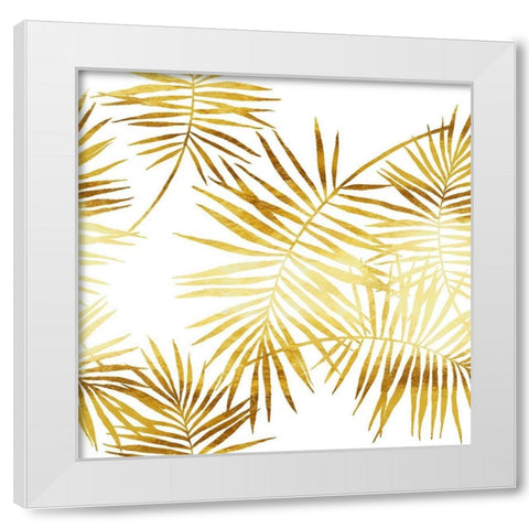 Palmes d Or White Modern Wood Framed Art Print by Lavoie, Tina