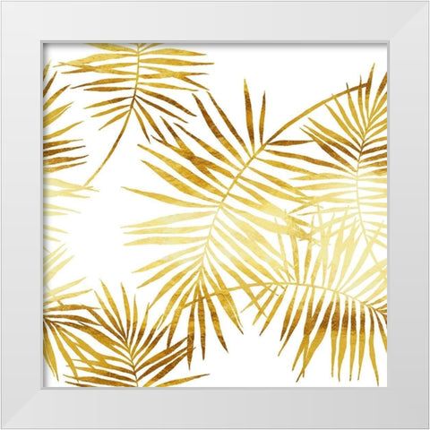 Palmes d Or White Modern Wood Framed Art Print by Lavoie, Tina