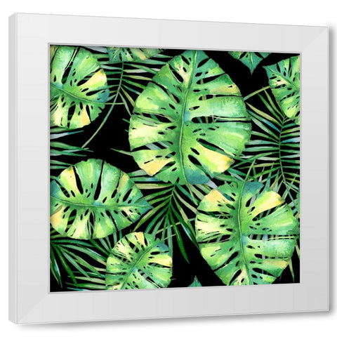 Tropics Noir White Modern Wood Framed Art Print by Lavoie, Tina