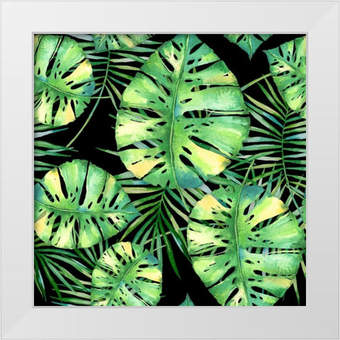Tropics Noir White Modern Wood Framed Art Print by Lavoie, Tina