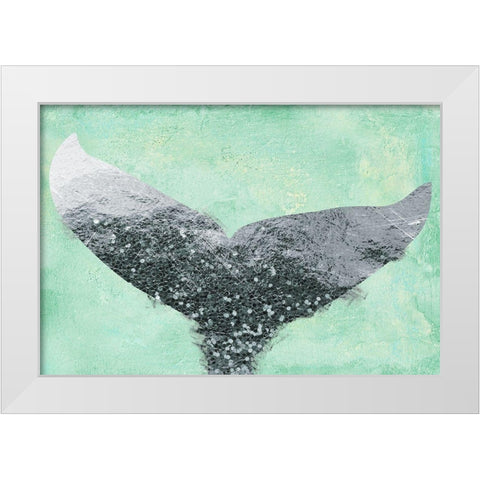 A Mermaids Tail I White Modern Wood Framed Art Print by Lavoie, Tina