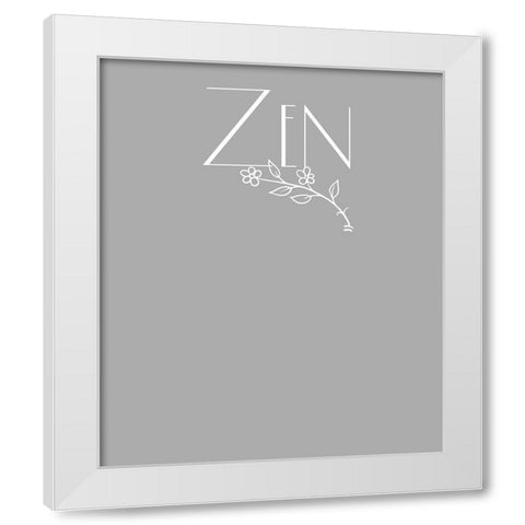 Zen tee White Modern Wood Framed Art Print by Lavoie, Tina
