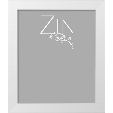 Zen tee White Modern Wood Framed Art Print by Lavoie, Tina