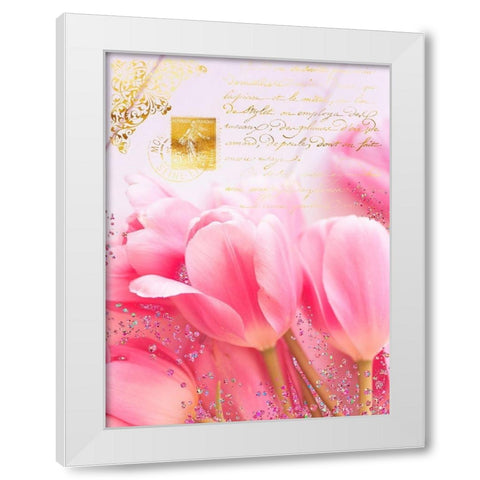 Wedding In Paris I White Modern Wood Framed Art Print by Lavoie, Tina