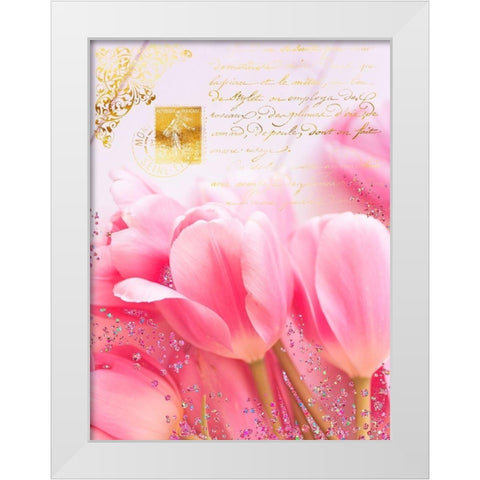 Wedding In Paris I White Modern Wood Framed Art Print by Lavoie, Tina