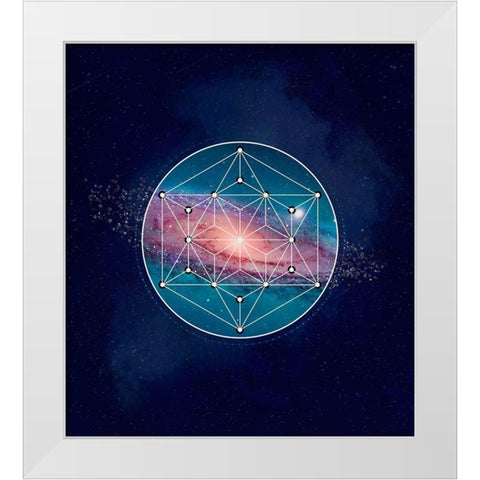 Galaxy One White Modern Wood Framed Art Print by Lavoie, Tina