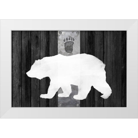 Oso Blanco Lodge White Modern Wood Framed Art Print by Lavoie, Tina