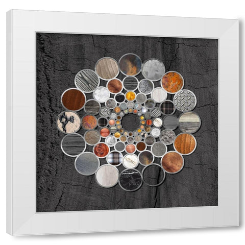 Rustic Geometry II White Modern Wood Framed Art Print by Lavoie, Tina