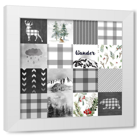 Wander White Modern Wood Framed Art Print by Lavoie, Tina