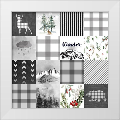 Wander White Modern Wood Framed Art Print by Lavoie, Tina