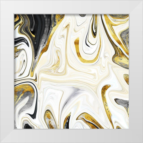 Metalsmith Latte White Modern Wood Framed Art Print by Lavoie, Tina