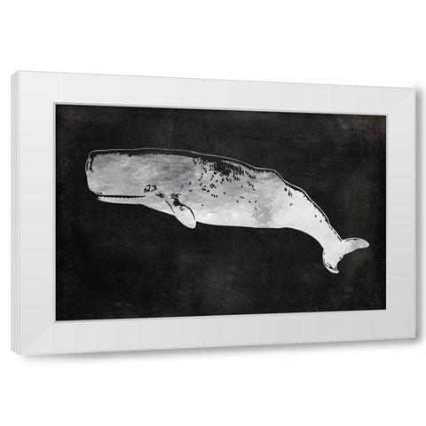 Sperm Whale White Modern Wood Framed Art Print by Lavoie, Tina