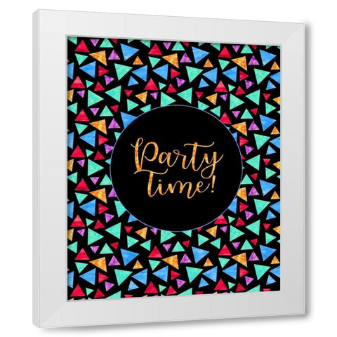 Party Time Bag White Modern Wood Framed Art Print by Lavoie, Tina