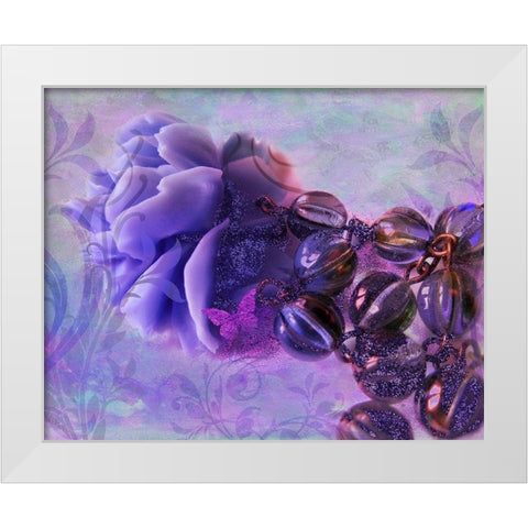 Sunset Rose White Modern Wood Framed Art Print by Lavoie, Tina