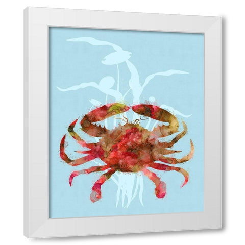 Mystical Crab White Modern Wood Framed Art Print by Lavoie, Tina