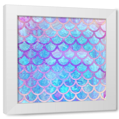 Mystical Mermaid White Modern Wood Framed Art Print by Lavoie, Tina