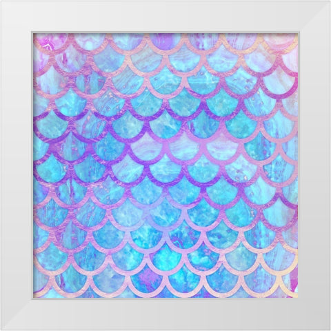 Mystical Mermaid White Modern Wood Framed Art Print by Lavoie, Tina