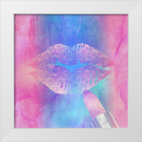 Summer Kiss I White Modern Wood Framed Art Print by Lavoie, Tina