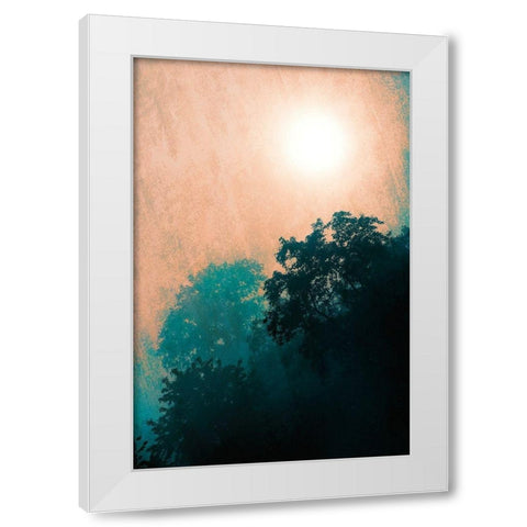 Jungle Canopy At Sunset White Modern Wood Framed Art Print by Lavoie, Tina