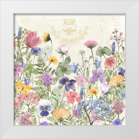Miel dete White Modern Wood Framed Art Print by Lavoie, Tina