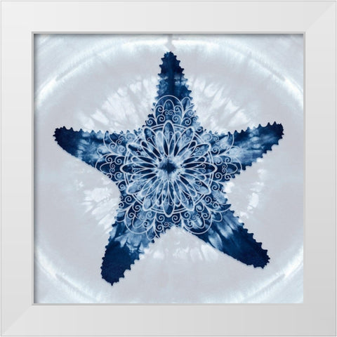 Starfish Mandala White Modern Wood Framed Art Print by Lavoie, Tina
