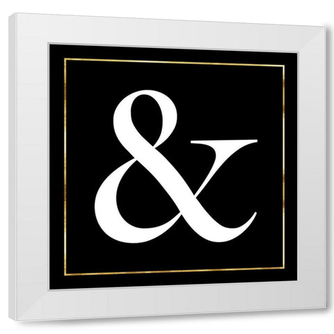Ampersand White Modern Wood Framed Art Print by Lavoie, Tina