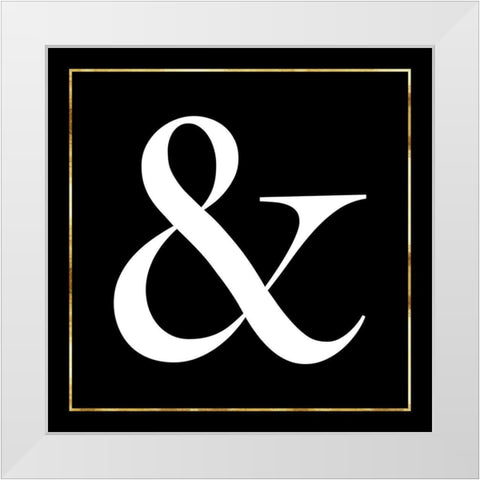 Ampersand White Modern Wood Framed Art Print by Lavoie, Tina