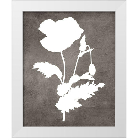 Spirit Poppy II White Modern Wood Framed Art Print by Lavoie, Tina