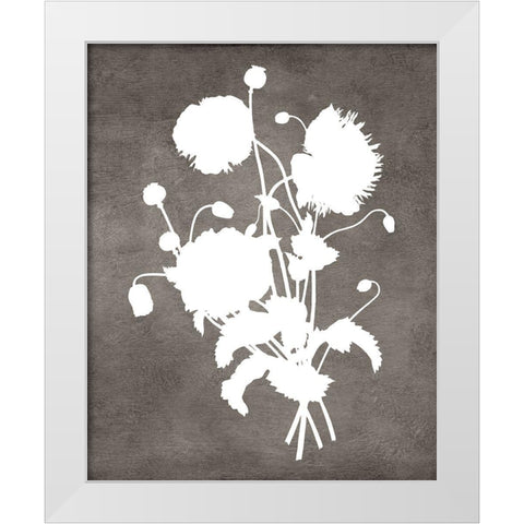 Spirit Poppy III White Modern Wood Framed Art Print by Lavoie, Tina