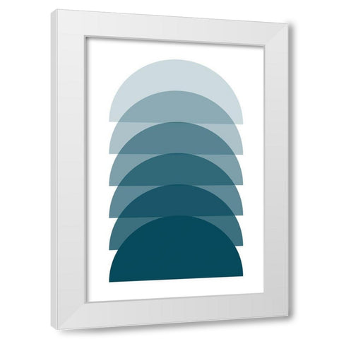 Sunset II White Modern Wood Framed Art Print by Lavoie, Tina