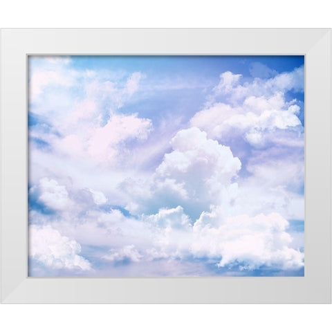 Flying White Modern Wood Framed Art Print by Lavoie, Tina
