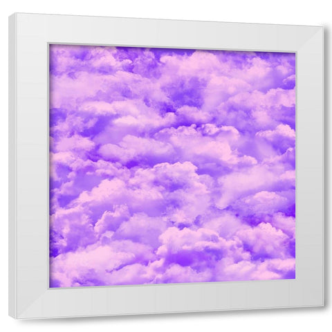 Purple Sky White Modern Wood Framed Art Print by Lavoie, Tina