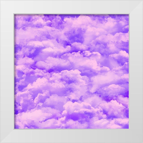Purple Sky White Modern Wood Framed Art Print by Lavoie, Tina