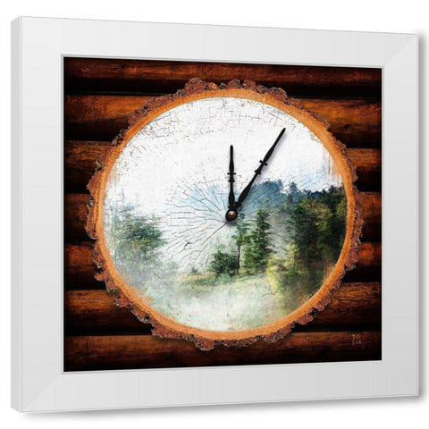 Mountain Time White Modern Wood Framed Art Print by Lavoie, Tina